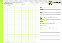 Initial Briefing Form - Wardrobe