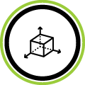Icon of a 3D render